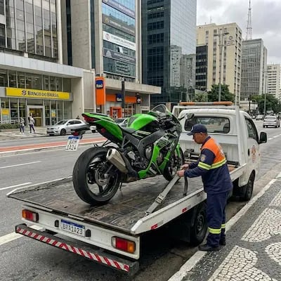 Serviço de guincho de moto 24 horas em SP