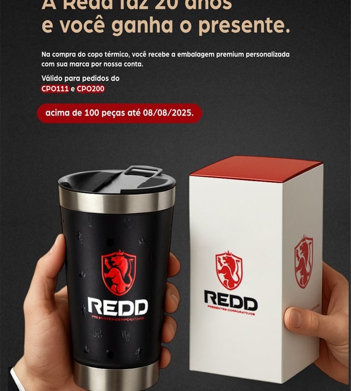 campanha promocional Redd brindes corporativos