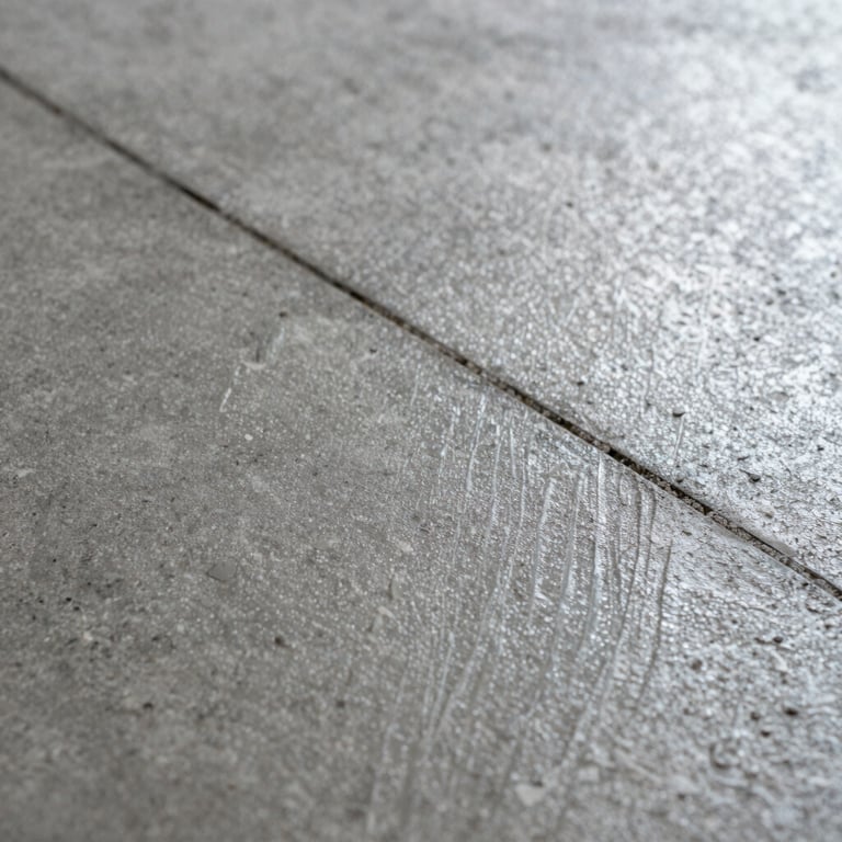 Detailed macro shot of a polished concrete floor showing the precision of the grain and a subtle sheen.