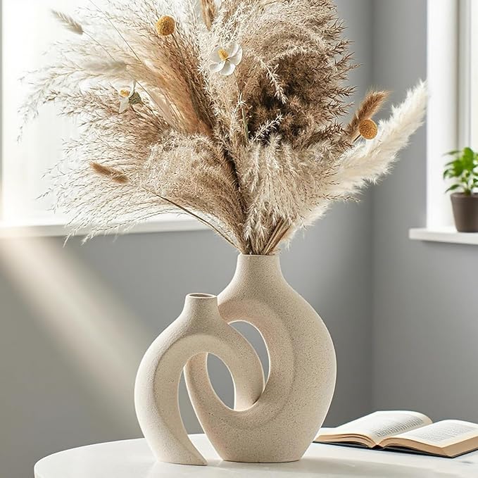 Modern Beige Indoor Decorative Vase