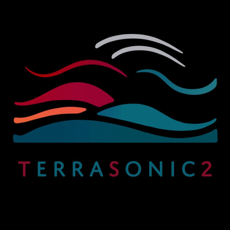 TerraSonic2. Official Logo. Touring Acoustic Rock Duo. Dublin, Slane, Ireland.