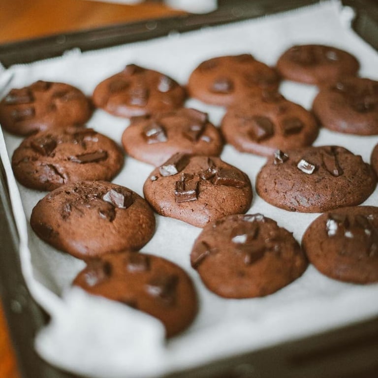 Galletas de chocolate con chispas de chocolate