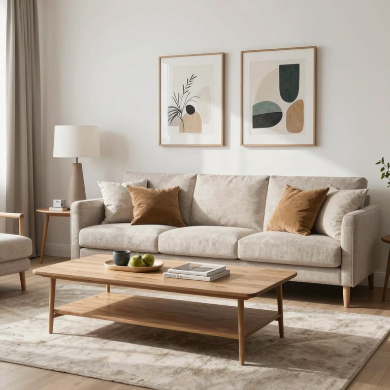 Bright living room with modern inventory
