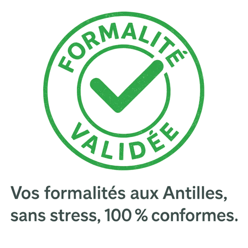 Formalité société guadeloupe validée