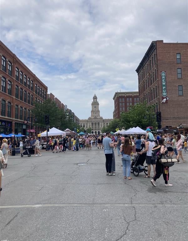 Photo of a street fair