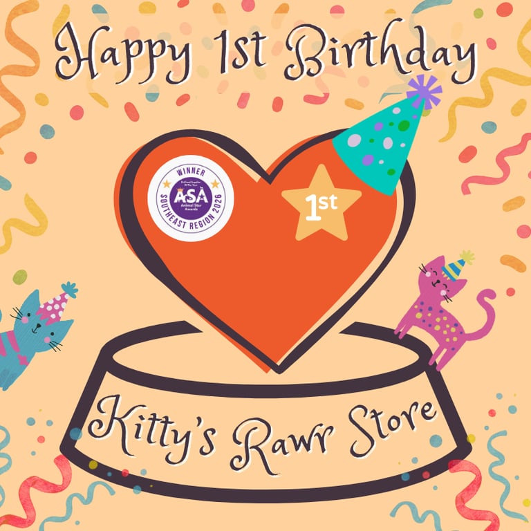 Celebrating Kitty's Rawr Store's 1st Birthday this April!
