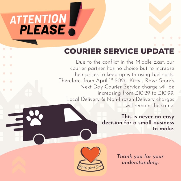 Update to Kitty's Rawr Store's Courier Service