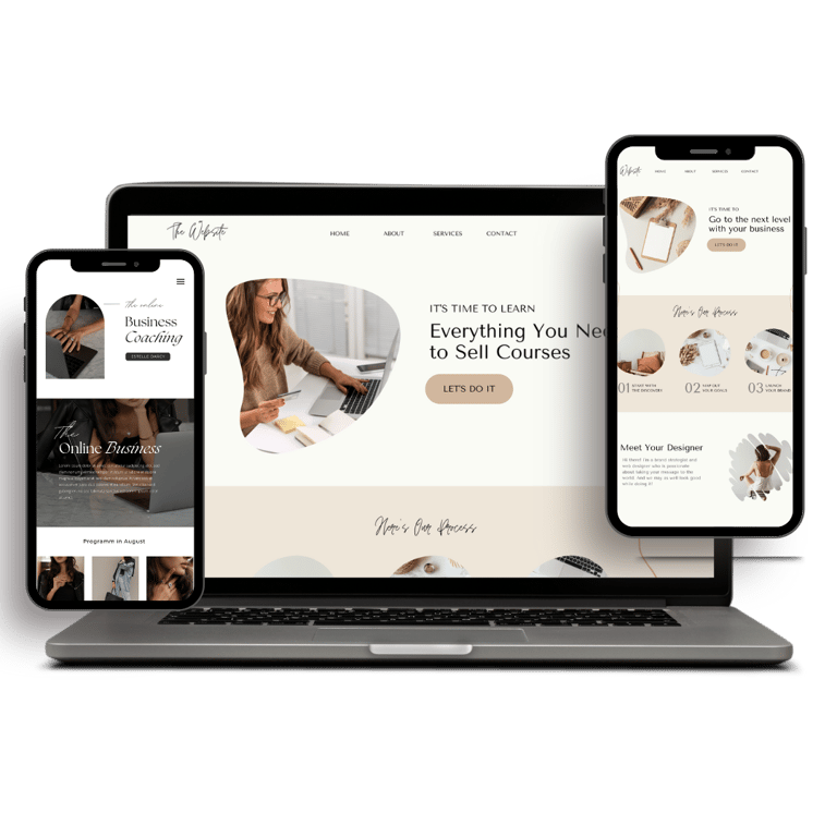 mobile web mockup