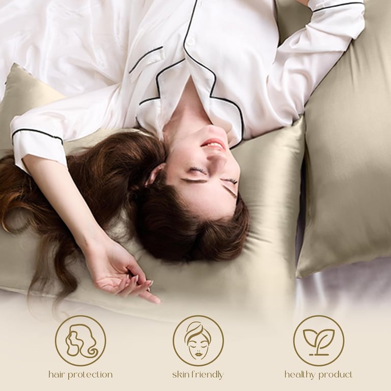 ZIMASILK 100% pure mulberry silk pillowcase with hidden zipper – ultra-soft, hypoallergenic,