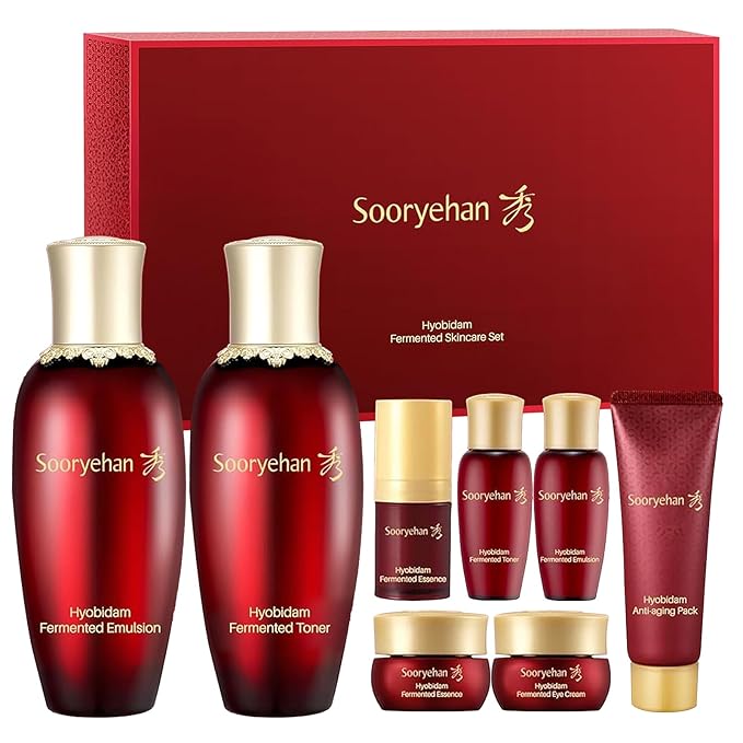 Sooryehan Hyobidam Fermented Skincare Gift Set – premium anti-aging Korean skincare with wild ginsen