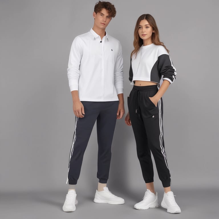 a man and woman standing next to each other