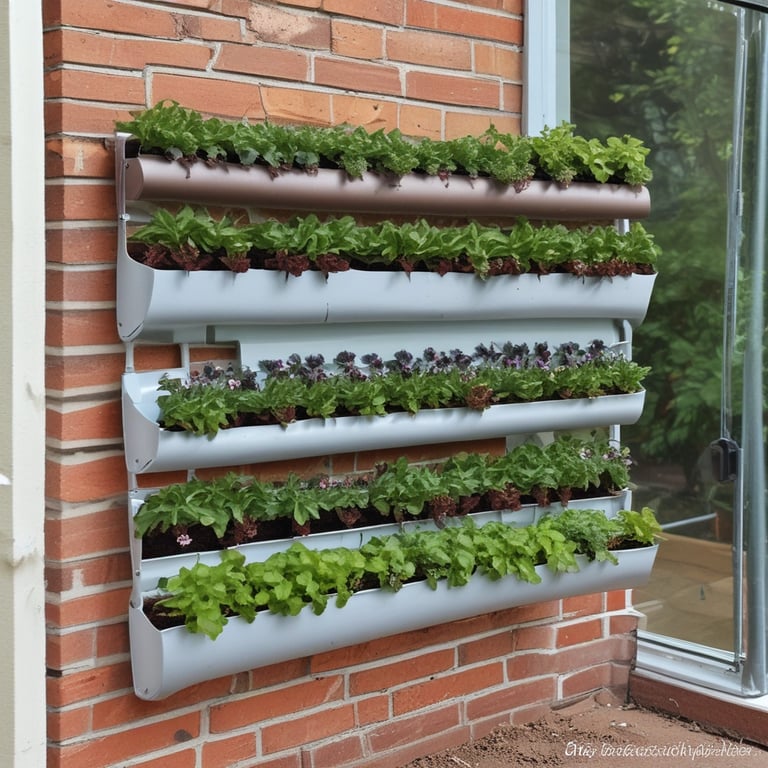 Installing a Repurposed Gutter Garden System