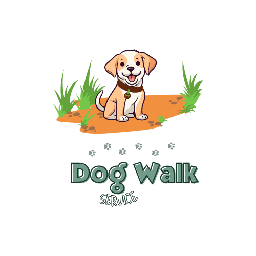 Julia's Pet Pals dog walking service in Boston, showing a dog happily walking with the text 'Dog Walking' on the image