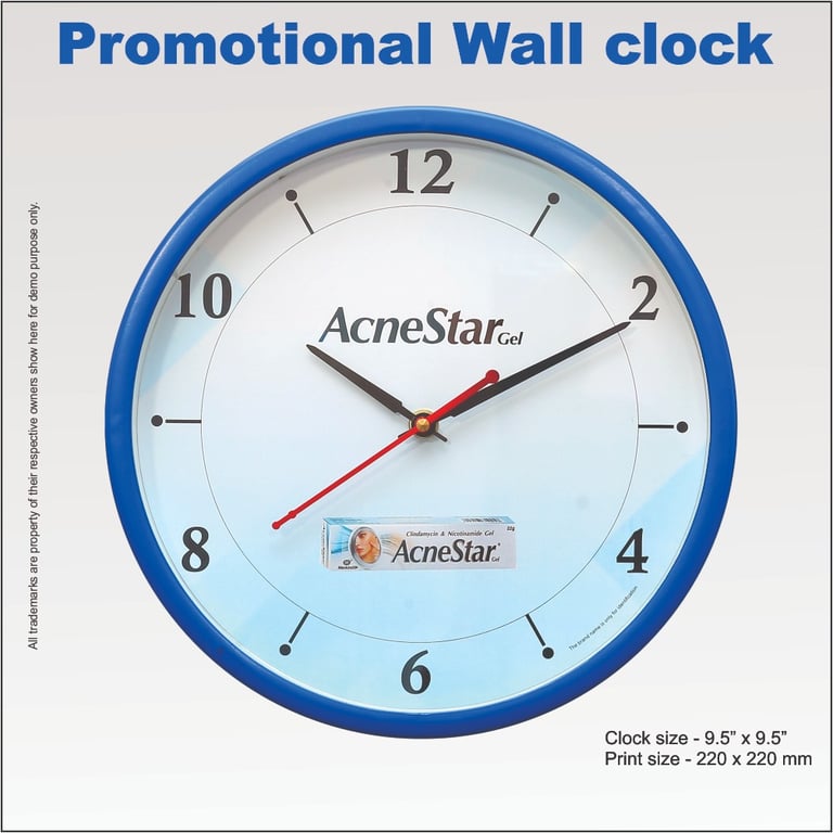 Blue wall clock manufacturer in Delhi NCR