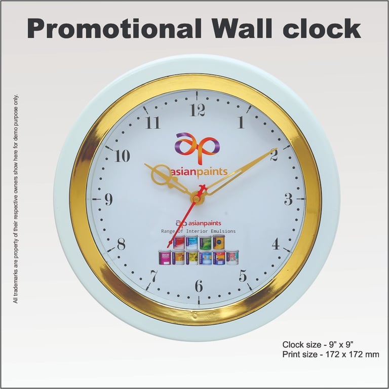 Best Golden wall clock manufacturer in India