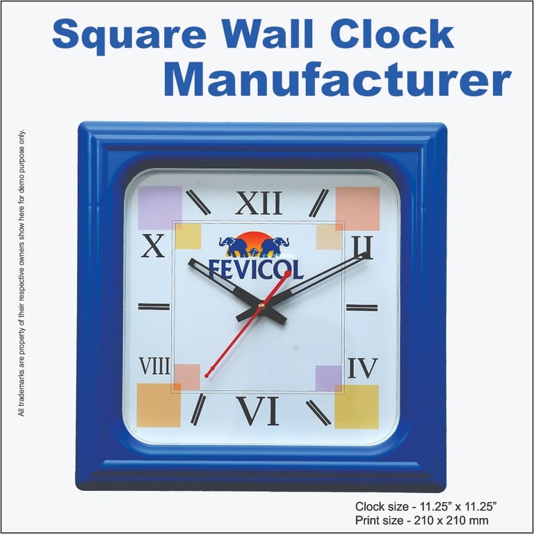 Square wall clock manufacturer