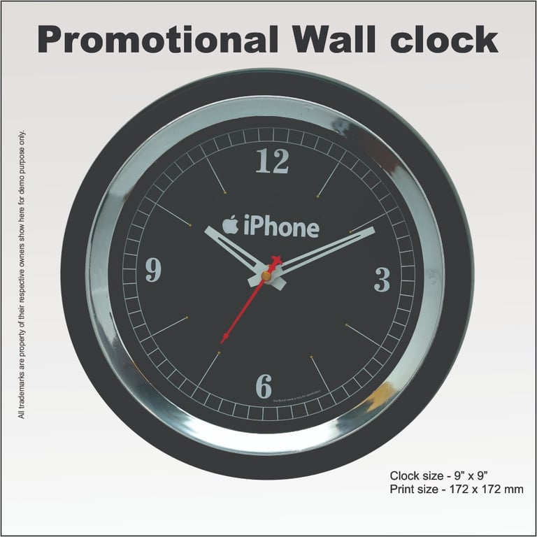 Silver chrome clock manufacturer in delhi