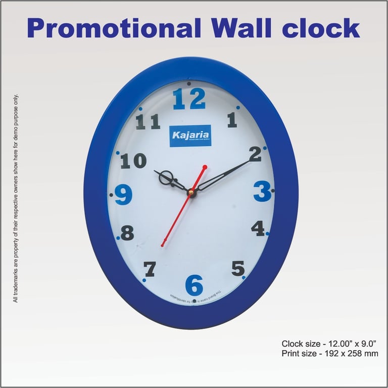 Oval wall clock manufacturer in delhi