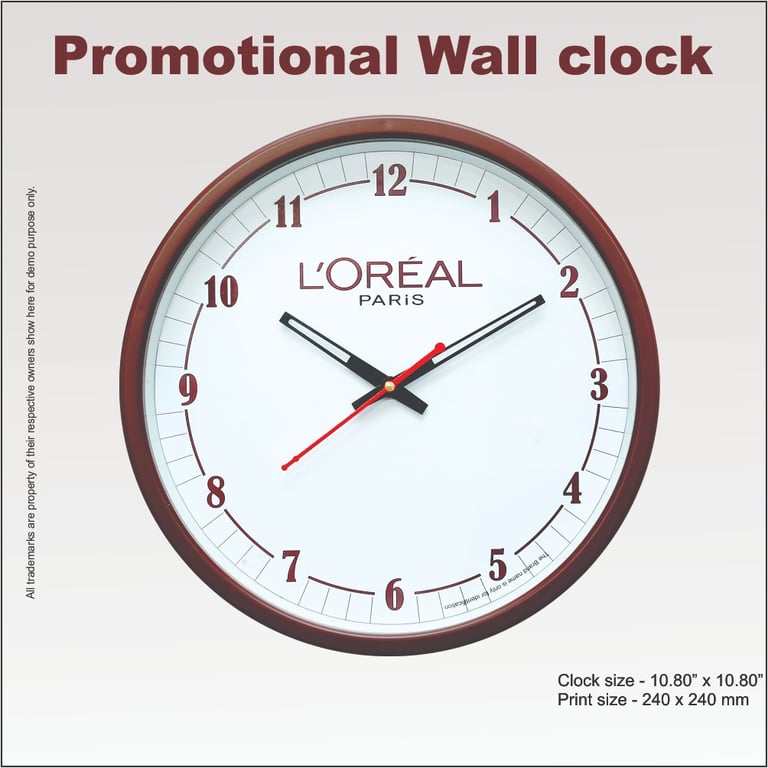 Brown round wall clock supplier in Delhi India