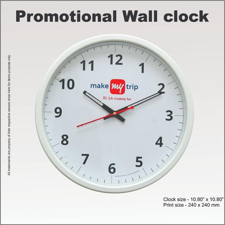 White round wall clock supplier in Delhi India
