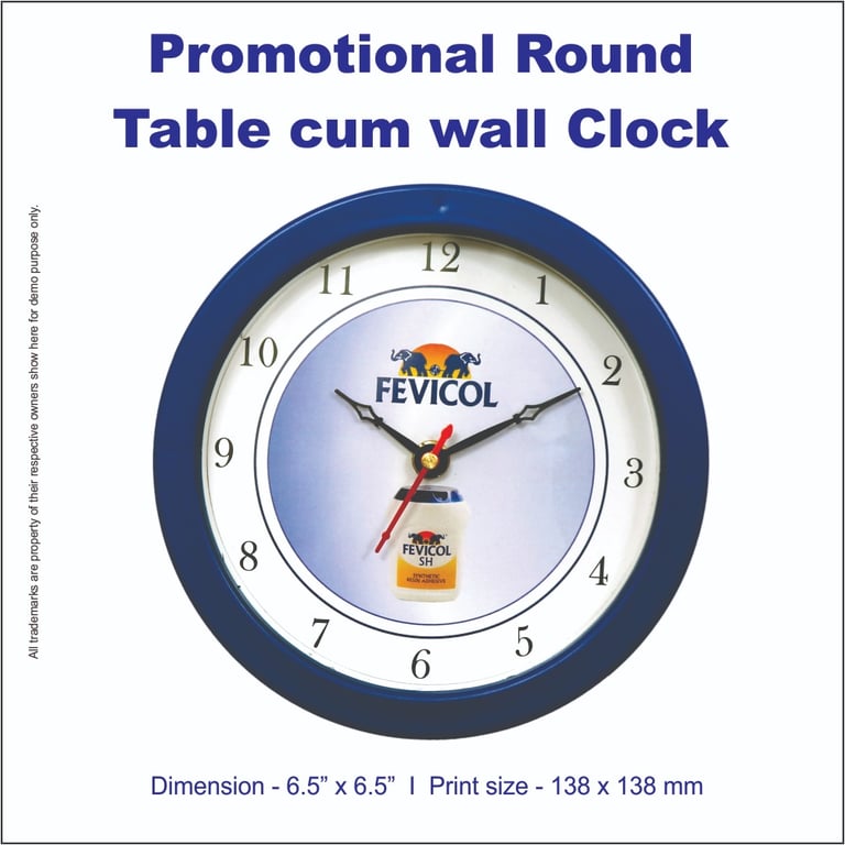 Round Office table clock