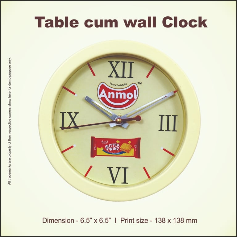 Promotional round table clock manufacturer