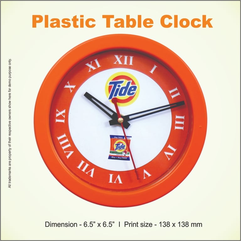 Promotional round table clock manufacturer