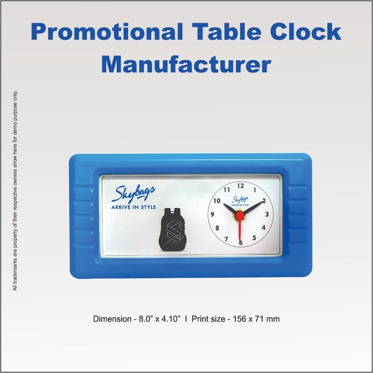 Promotional table clock manufacturer