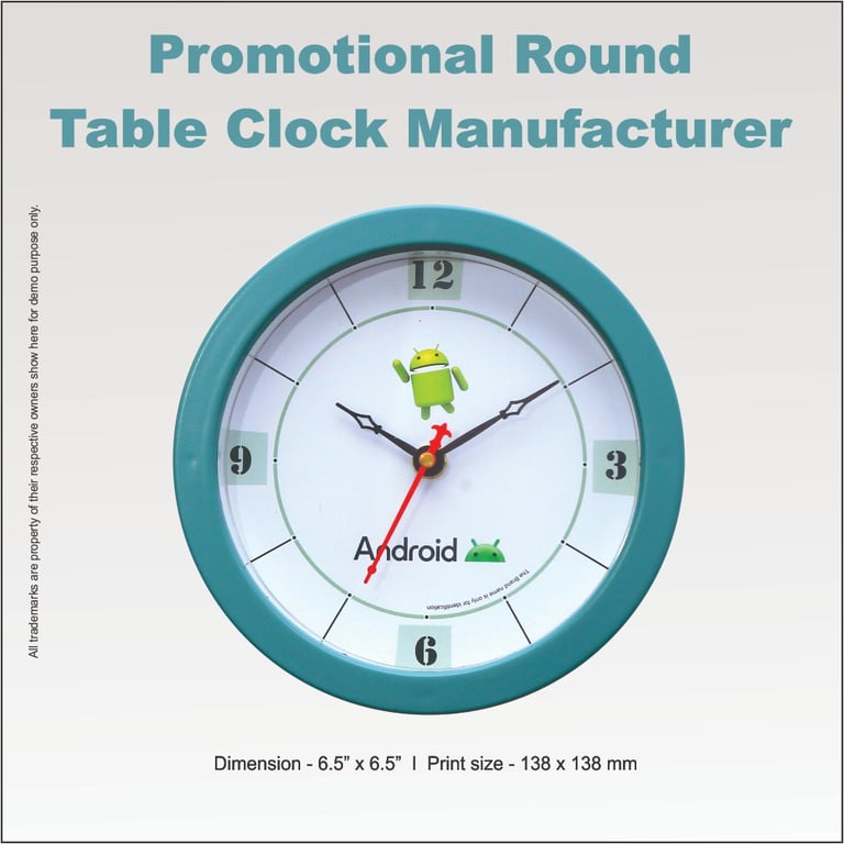 Promotional round table clock manufacturer