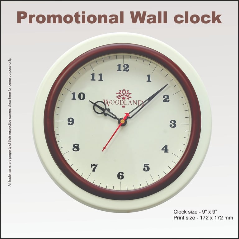 woodland wall clock