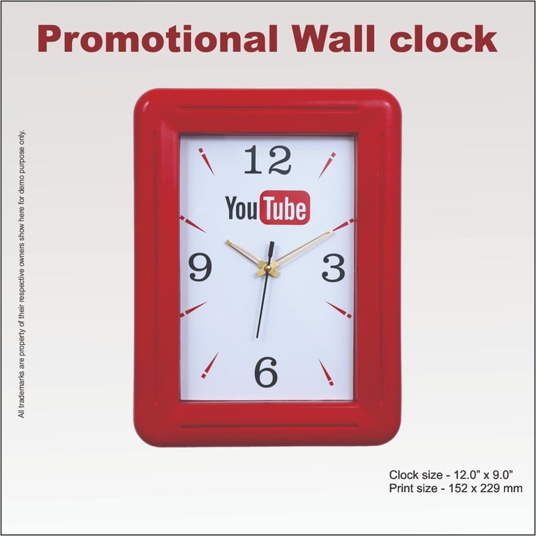 Rectangle wall clock supplier in Delhi india