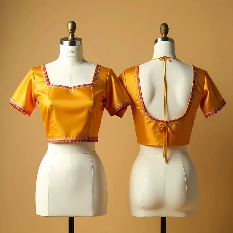Blouse with lining and padded Designs