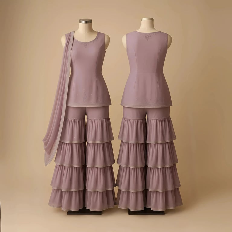 Layered sharara Designs