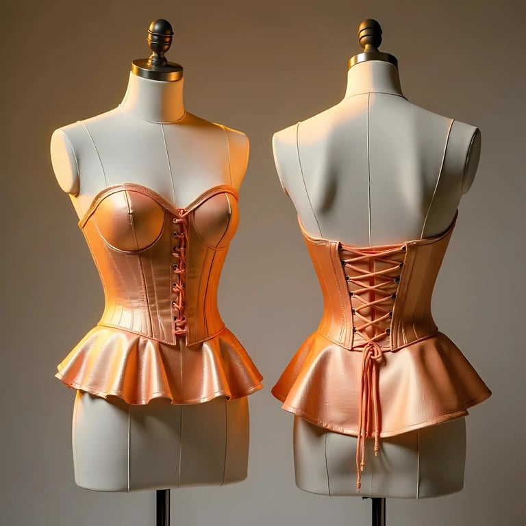 peplum corset top Designs