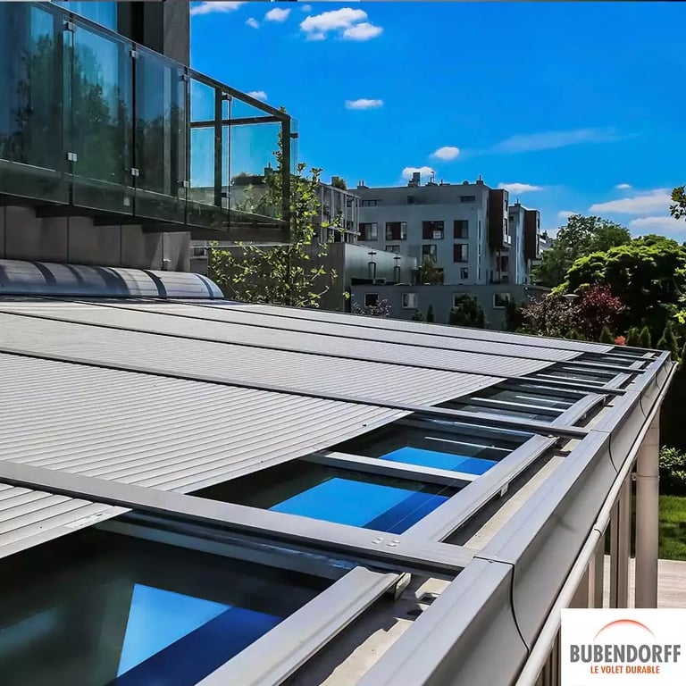 Persiana enrollable para techos