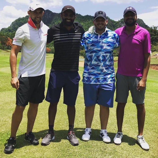 Guys on a golf holiday in Thailand curated by Francesco Luxury Travels Villas Weddings