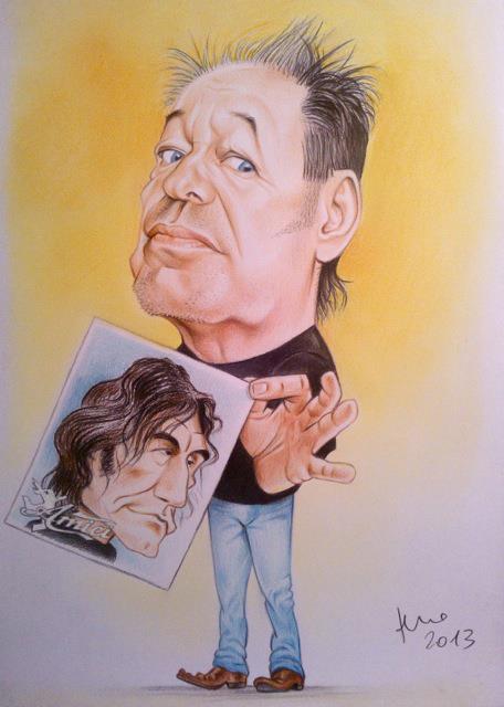 Caricatura Vasco Rossi 