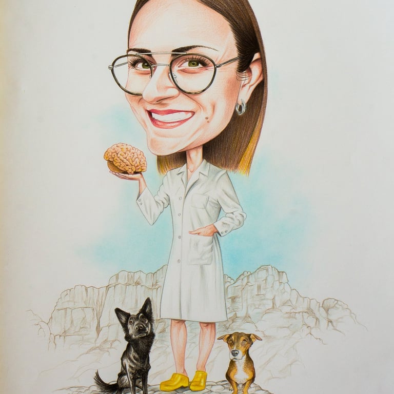 Caricatura regalo di laurea