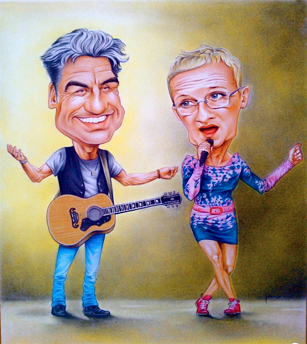 Caricatura Luciano Ligabue 