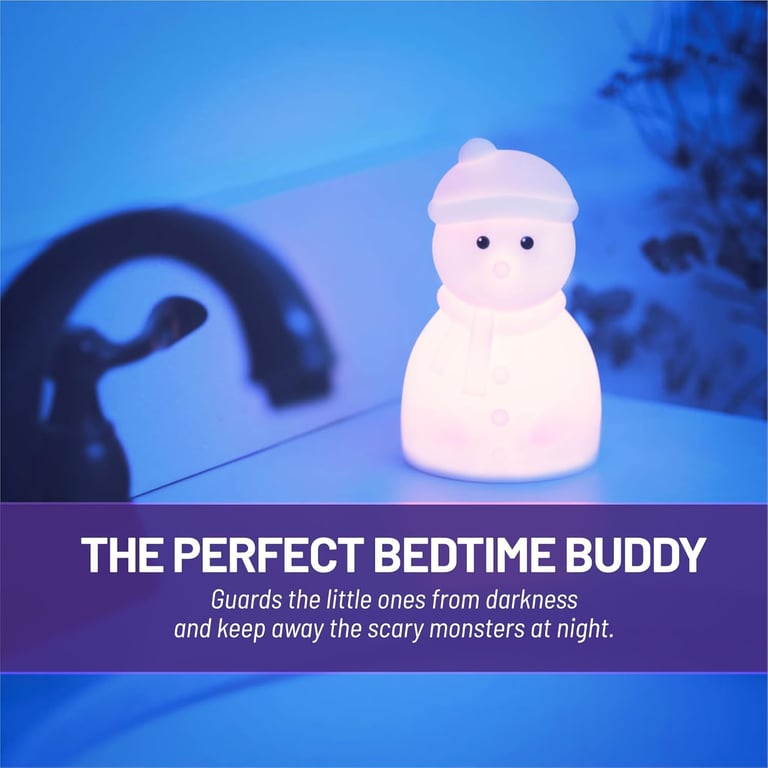 Portable snowman night light