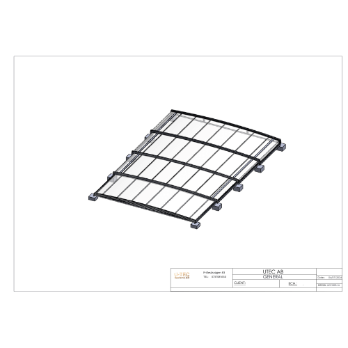Närbild av isolerande polykarbonatpaneler på teleskopiskt pooltak