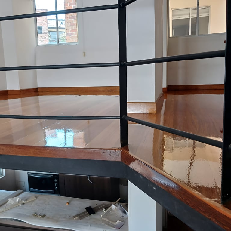 pulida pulido piso de madera