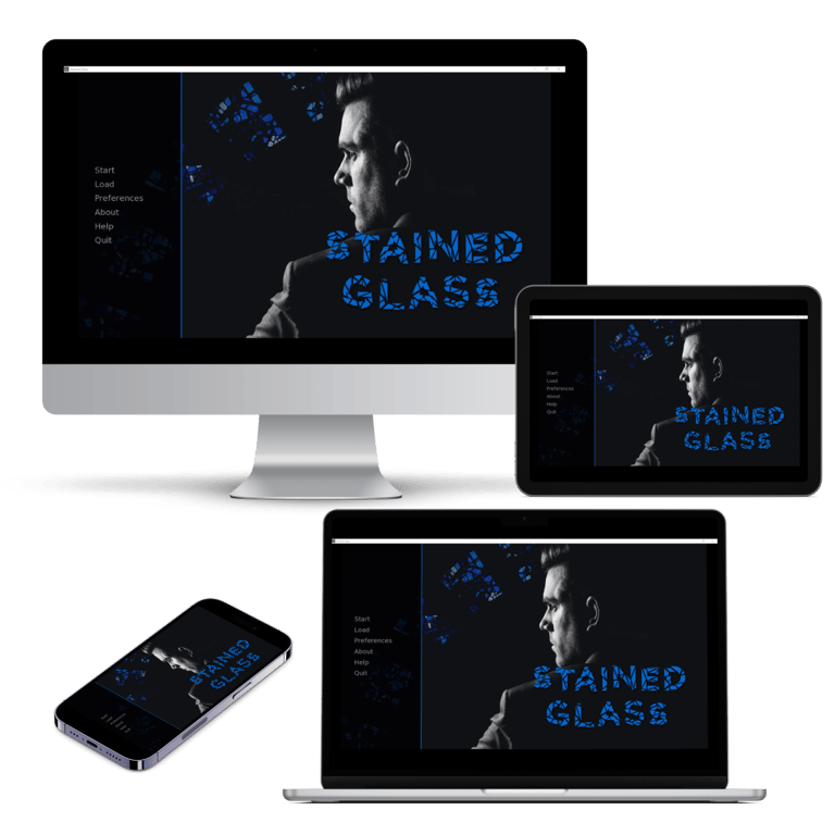 A young man with his back to camera and his face in shadow as he looks to his left