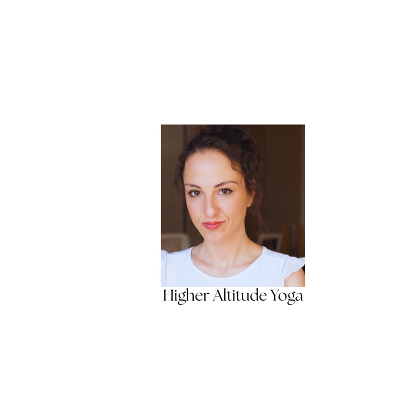 yoga practitioner at Higher Altitude Yoga studio.