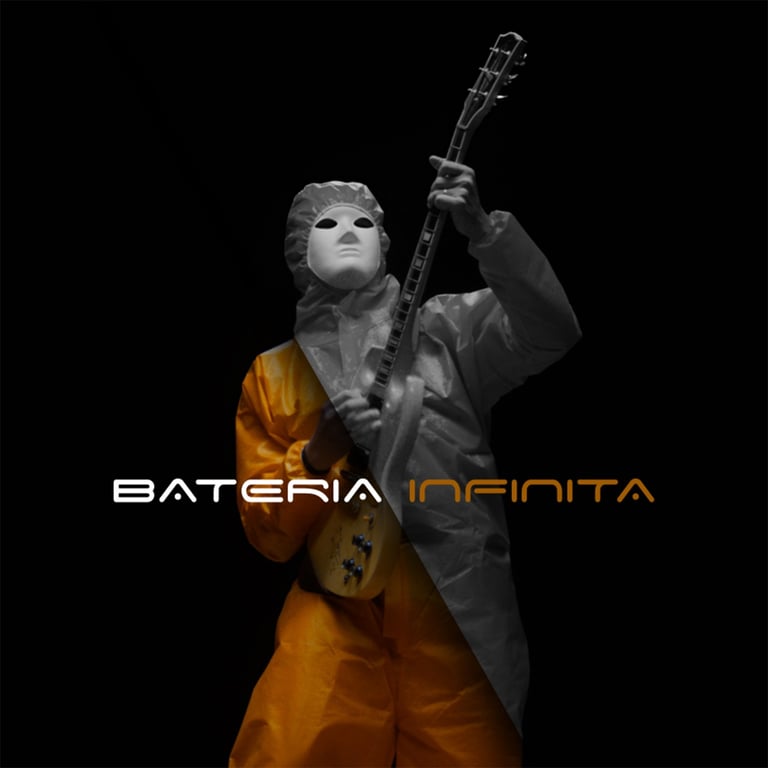 a man in a yellow jacket and a guitar