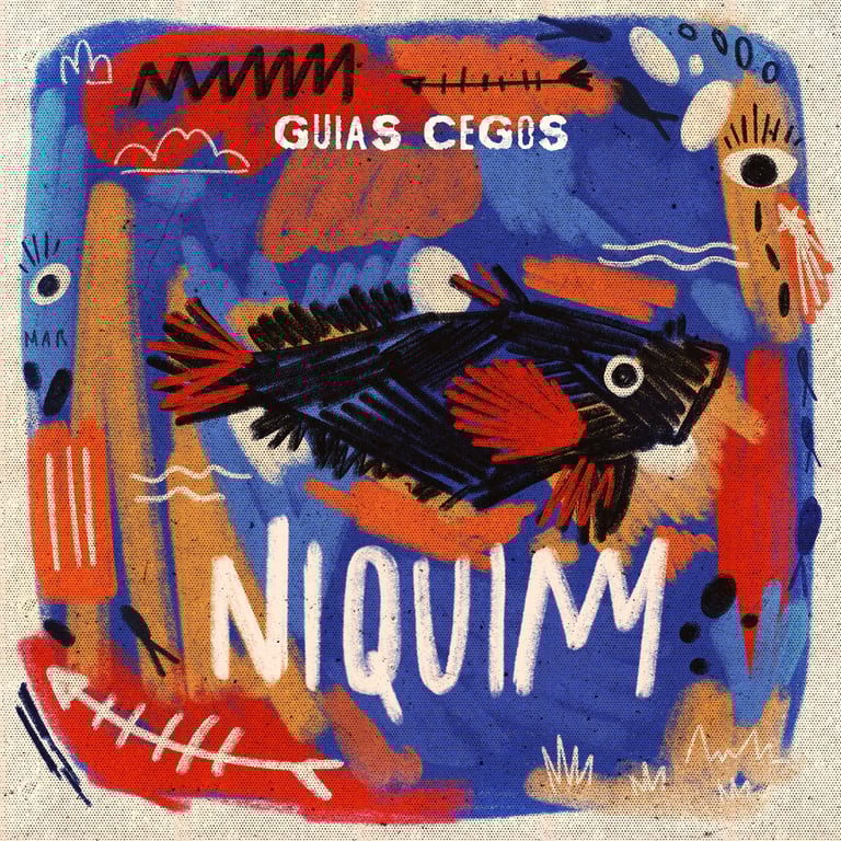 a fish fish in a square shaped painting