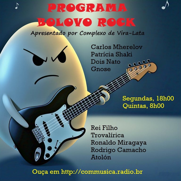 a cartoon character with a guitar and a guitar