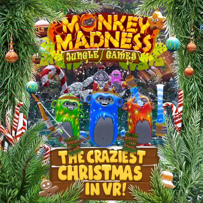 Monkey madness Navidad realidad virtual