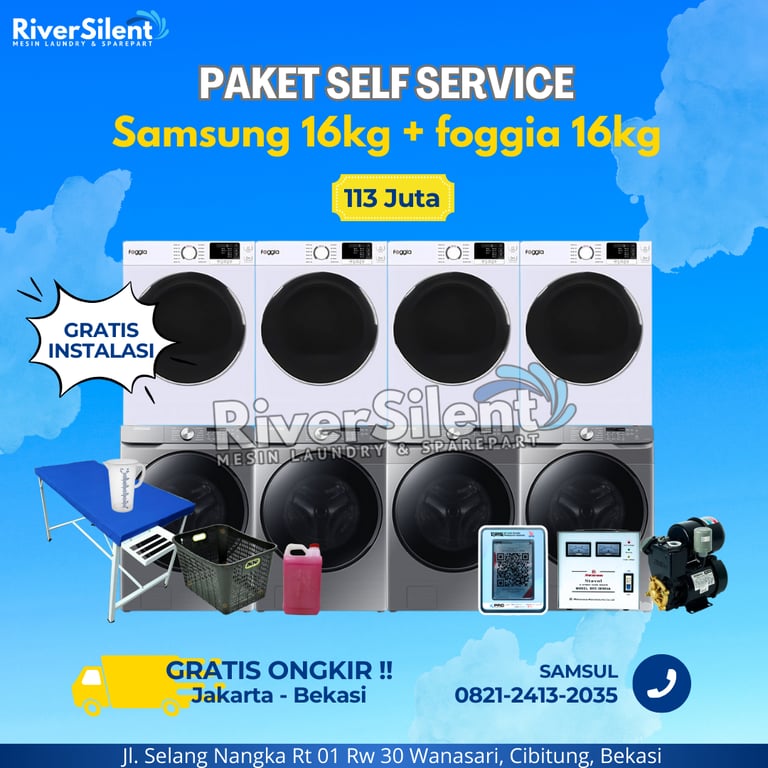 Paket Usaha Laundry Self Service
