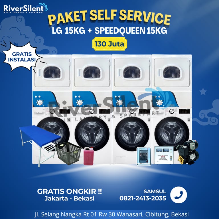 Paket Usaha Laundry Self Service